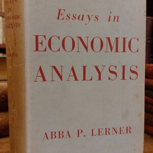 ESSAYS IN ECONOMIC ANALYSIS.