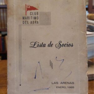 REAL CLUB MARITIMO DEL ABRA. Las Arenas. Lista de socios. Enero de 1965